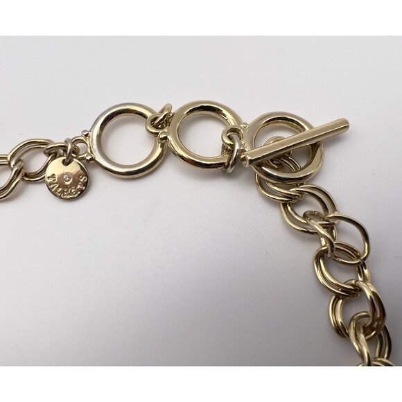 TALBOTS Thermoset Plastic Fruit Salad Bib Necklace Gold Tone Multicolor - Picture 3 of 5